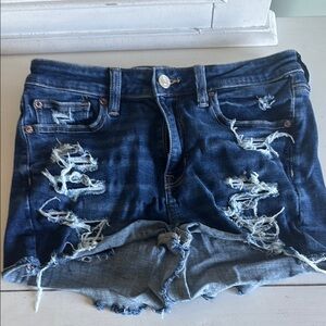 AE Distressed Denim Shorts